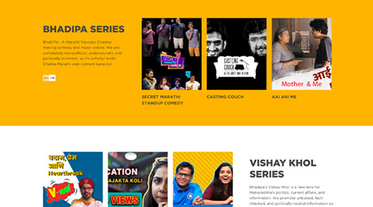 Work of CreativeWebo of Website development for Bhartiya Digital in Mumbai