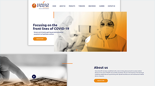 Client of CteativeWebo Vieva Scientific for Website development company in Nasik