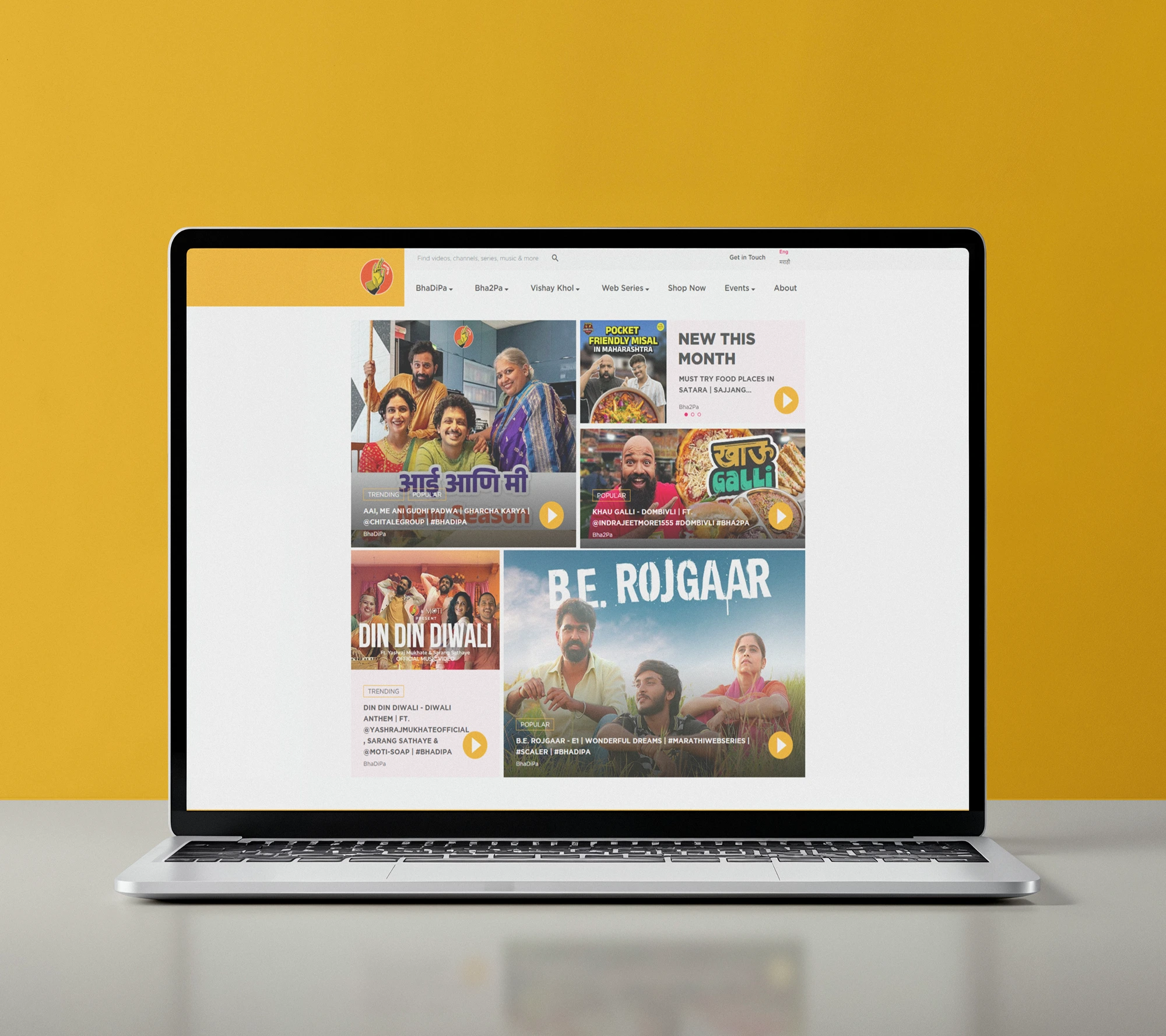 BhaDiPa: Centralize Content Engagement Platform for Regional Youtuber